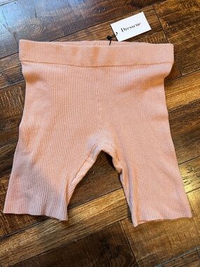 Lunya Ribbed Knit Shorts - Blush